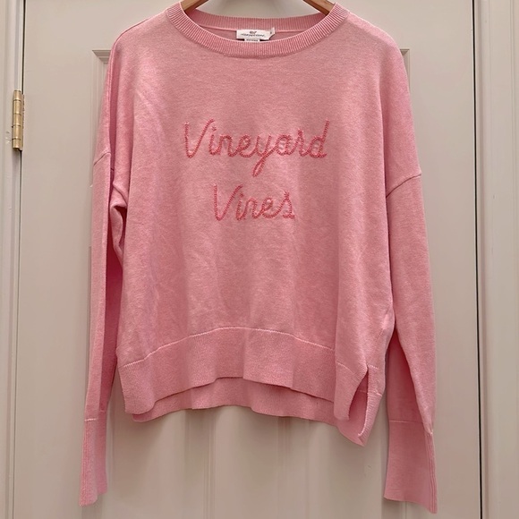 Vineyard Vines Sweaters - Vineyard Vines Cotton Blend Crewneck Sweater Pink SzXL